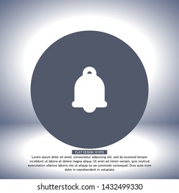 Vector icon bell  10 EPS . Lorem Ipsum Illustration design