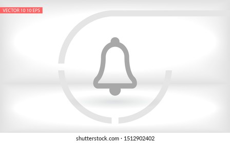 Vector icon bell 10 EPS . Lorem Ipsum Illustration design