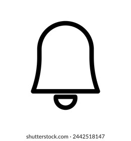 Vektor-Symbol Glocke auf weißem Hintergrund
