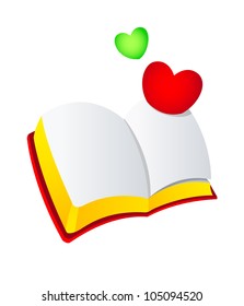 Vektorsymbol-Bibel und Herz