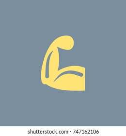 Vector icon of Biceps. Eps-10.