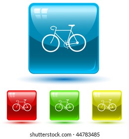 vector icon of bicycle