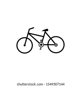 Vector icon of a bicycle. Sports Bicycle racing