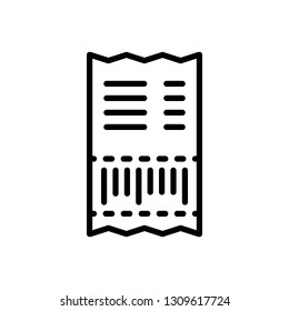 Vector icon for bill