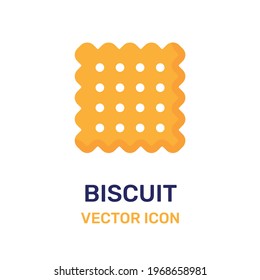 Vector icon of biscuit illustration.