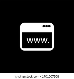 vector icon with black background