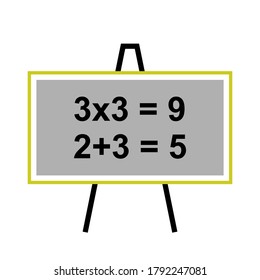 Icono del vector para la placa negra