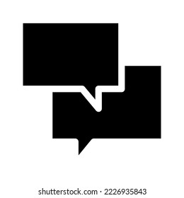 icono de vector
negro lleno de burbujas de voz