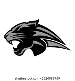 Vector icon Black panther symbol face