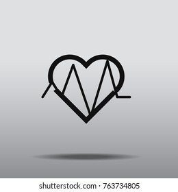 Vector icon black and white