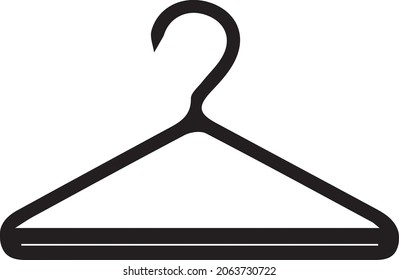 icono vector imagen en blanco y negro, colgador