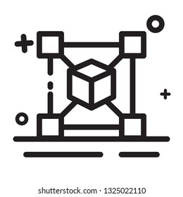 Vector icon. Block chain icon, cryptocurrency icon. Modern outline icon for any purposes