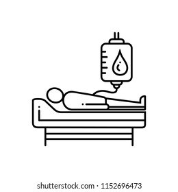 Vector icon for blood donation 