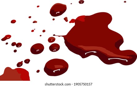 Vector icon of the blood image