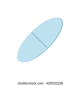 Vector icon of blue pill