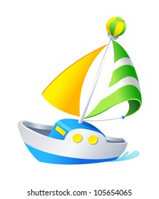 Vector icon boat