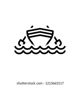 Vector icon for Boat