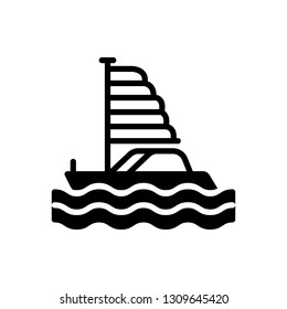 Vector icon for boat