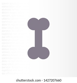 Vector icon a bone to a dog 10 EPS . Lorem Ipsum Illustration design