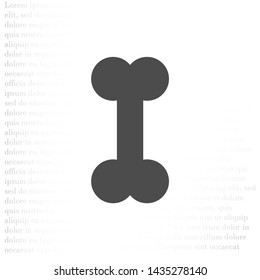 Vector icon a bone to a dog 10 EPS . Lorem Ipsum Illustration design