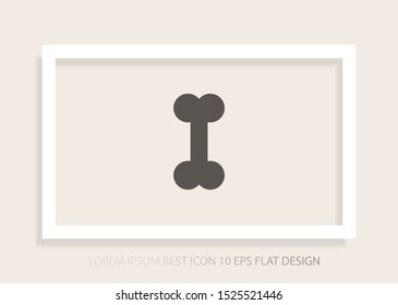 Vector icon a bone to a dog 10 EPS . Lorem Ipsum Illustration design