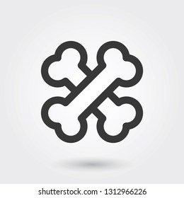 Vector Icon, Bones Medical Line Icon for any purposes, perfect for web and mobile apps