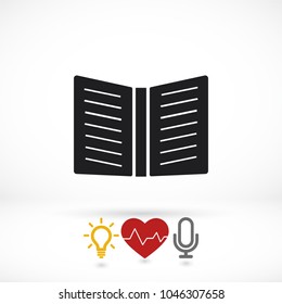 Vector icon book 10 EPS