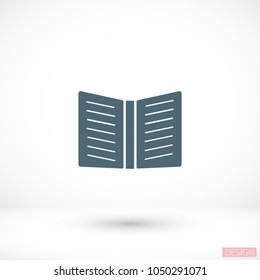 Vector icon book 10 EPS
