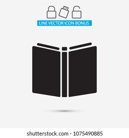 Vector icon book 10 EPS