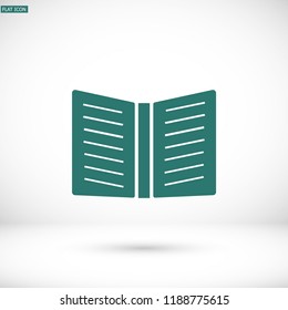 Vector icon book 10 EPS