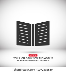 Vector icon book 10 EPS
