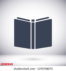 Vector icon book 10 EPS