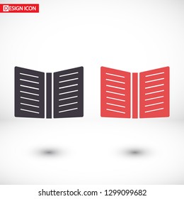 Vector icon book 10 EPS