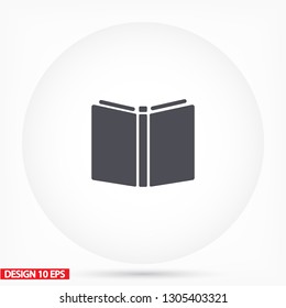 Vector icon book 10 EPS