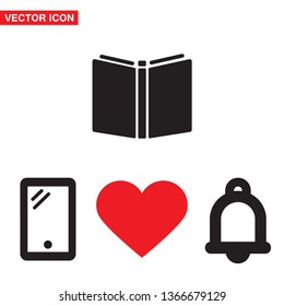 Vector icon book 10 EPS