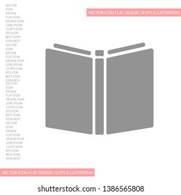 Vector icon book 10 EPS . Lorem Ipsum Illustration design