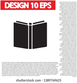 Vector icon book 10 EPS . Lorem Ipsum Illustration design