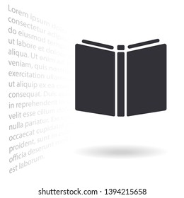 Vector icon book 10 EPS . Lorem Ipsum Illustration design