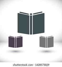 Vector icon book 10 EPS . Lorem Ipsum Illustration design