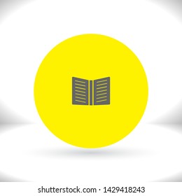Vector icon book 10 EPS . Lorem Ipsum Illustration design