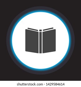 Vector icon book 10 EPS . Lorem Ipsum Illustration design