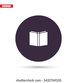 Vector icon book 10 EPS . Lorem Ipsum Illustration design