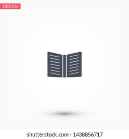 Vector icon book 10 EPS . Lorem Ipsum Illustration design