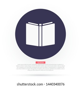 Vector icon book 10 EPS . Lorem Ipsum Illustration design