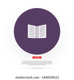 Vector icon book 10 EPS . Lorem Ipsum Illustration design