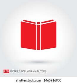 Vector icon book 10 EPS . Lorem Ipsum Illustration design