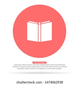 Vector icon book 10 EPS . Lorem Ipsum Illustration design
