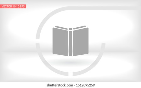 Vector icon book 10 EPS . Lorem Ipsum Illustration design