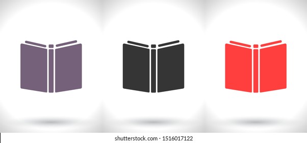 Vector icon book 10 EPS . Lorem Ipsum Illustration design