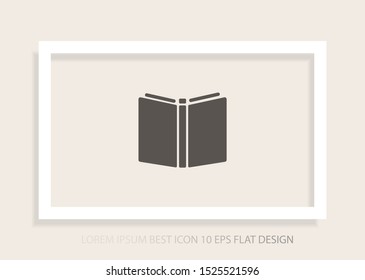 Vector icon book 10 EPS . Lorem Ipsum Illustration design